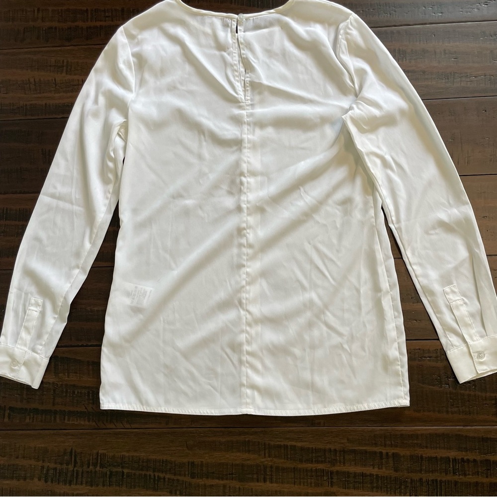 Venus Long Sleeve White Blouse - Picture 6 of 12